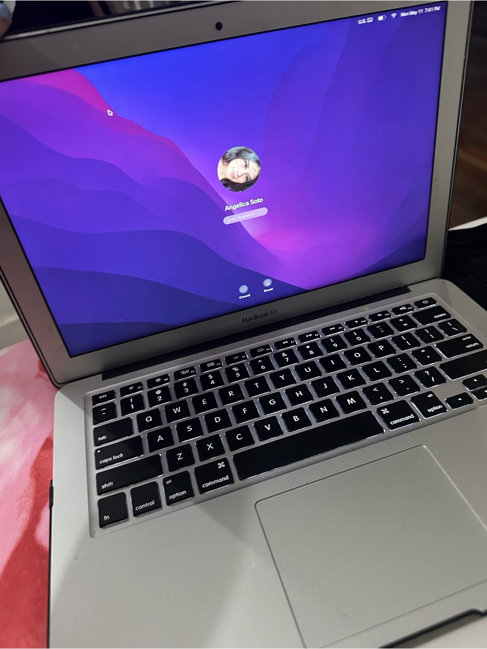 Apple MacBook Air Laptop in Silver with Black Keyboard